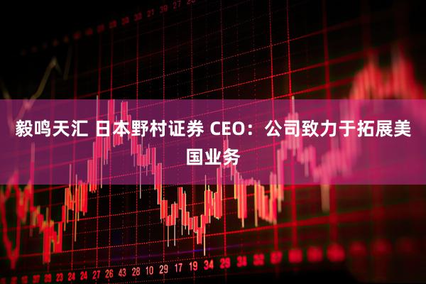 毅鸣天汇 日本野村证券 CEO：公司致力于拓展美国业务